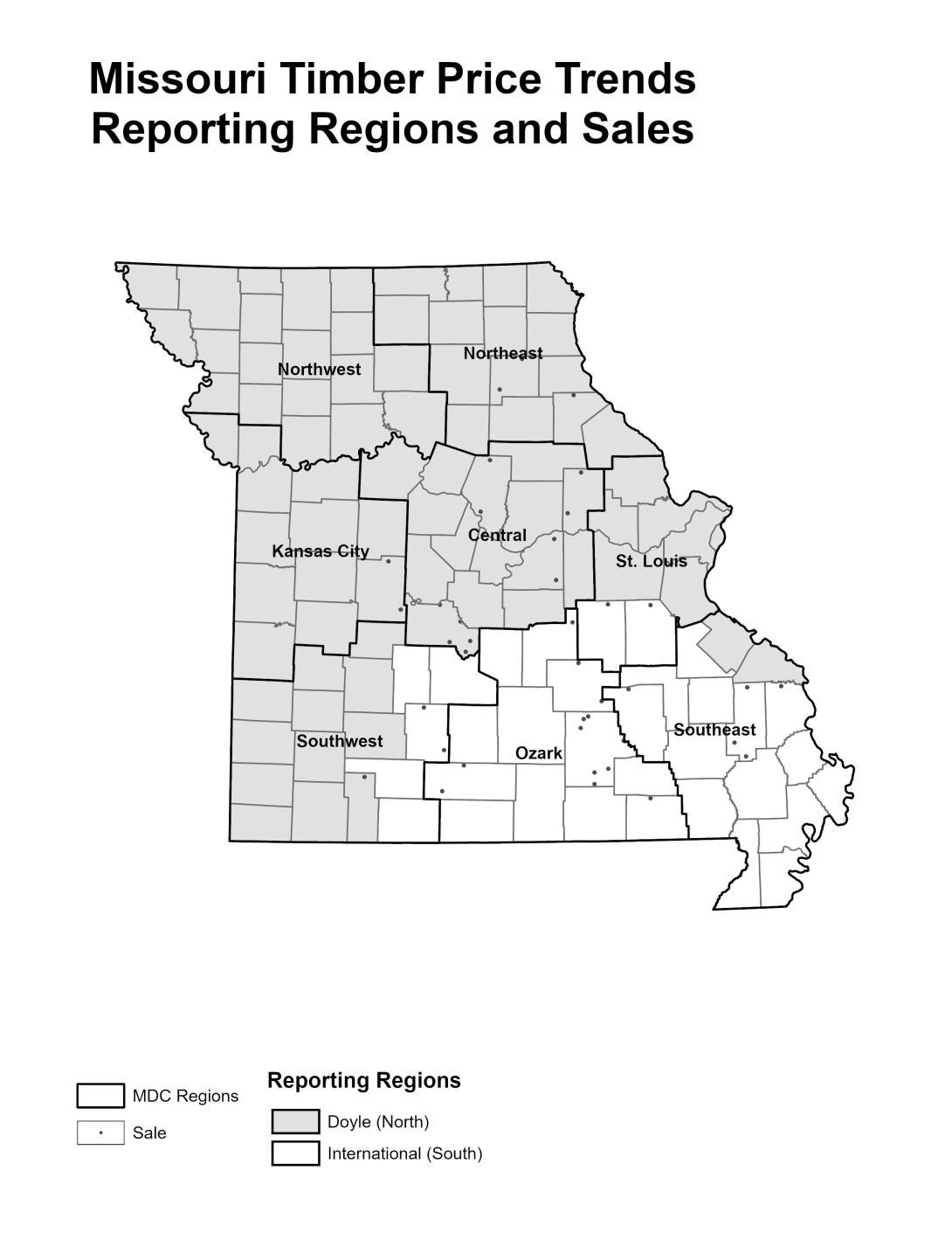 Timber Price Trends Map